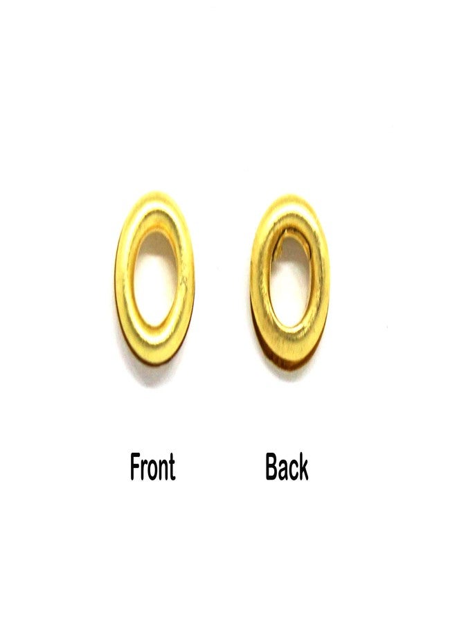 Nimida™ Multipurpose Male Female Eyelet Grommet of Brass for Leather, Fabric & Craft | Colour - Gold | Medium Size | 400 Pairs - Image 2